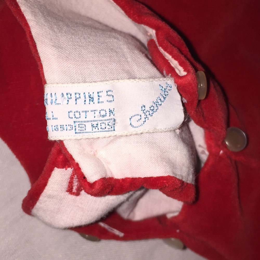 Beautiful Vintage Red Velvet jumper - Picture 6 of 6